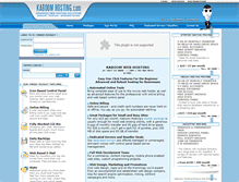 Tablet Screenshot of kaboomhosting.com